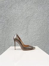 Gianvito Rossi Metalik Deri Topuklu Ayakkabı - 37